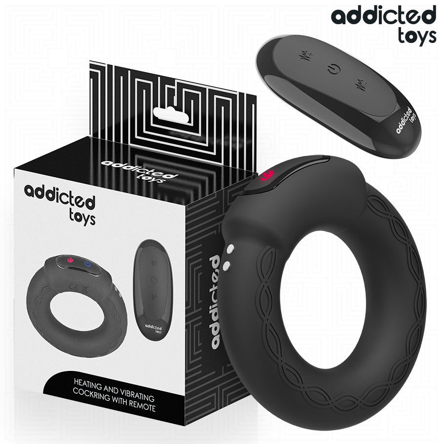 Addicted Toys Anello Vibrante Riscaldante con Telecomando