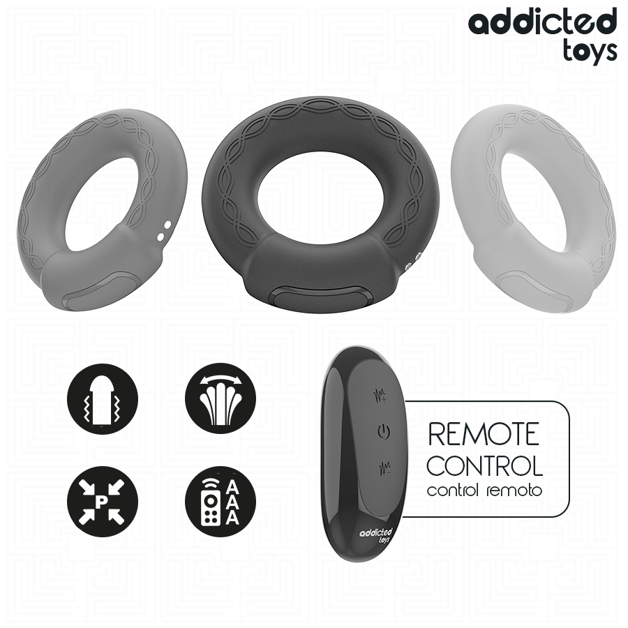 Addicted Toys Anello Vibrante Riscaldante con Telecomando – immagine 7