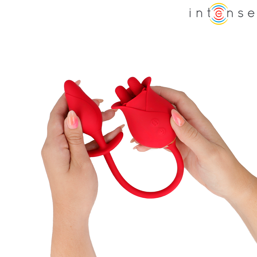 Intense Melanie Stimolatore Doppio con Lingua a Zigzag – immagine 2
