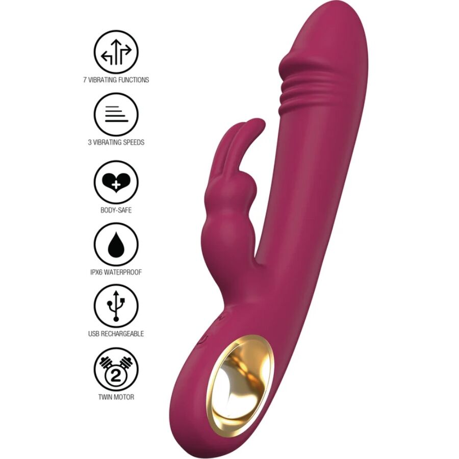 ToyJoy Designer Edition Taygeta Vibratore Rabbit Ricaricabile – immagine 2