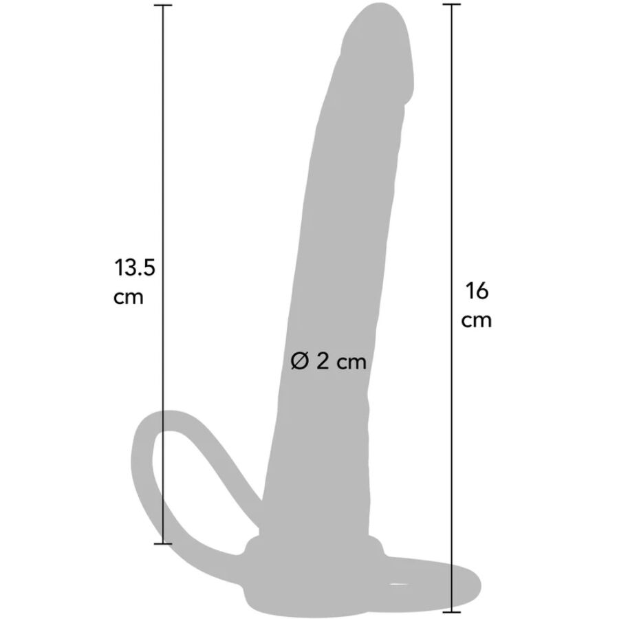 Get Real Double Trouble Dildo Anale Doppio in Silicone 16 cm – immagine 3