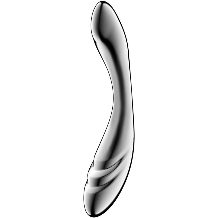 Satisfyer Pure Gravity 3 Dildo a Doppia Estremità in Acciaio Inox
