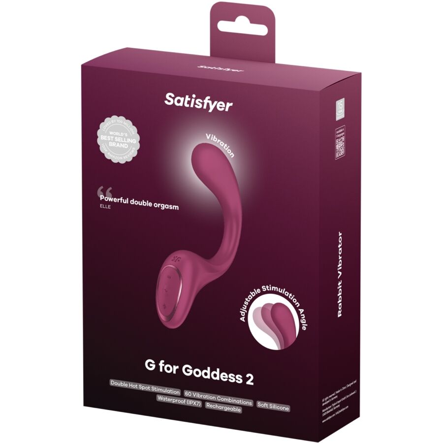 Satisfyer G for Goddess 2 Vibratore Rabbit Bordeaux – immagine 6