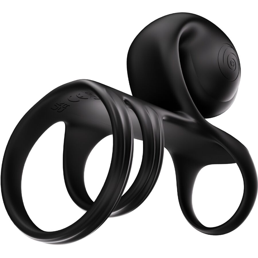 Snail Vibe Jovi Arc Anello Vibrante di Coppia con Telecomando Nero – immagine 4