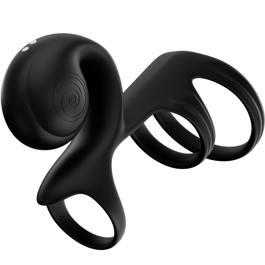 Snail Vibe Jovi Arc Anello Vibrante di Coppia con Telecomando Nero