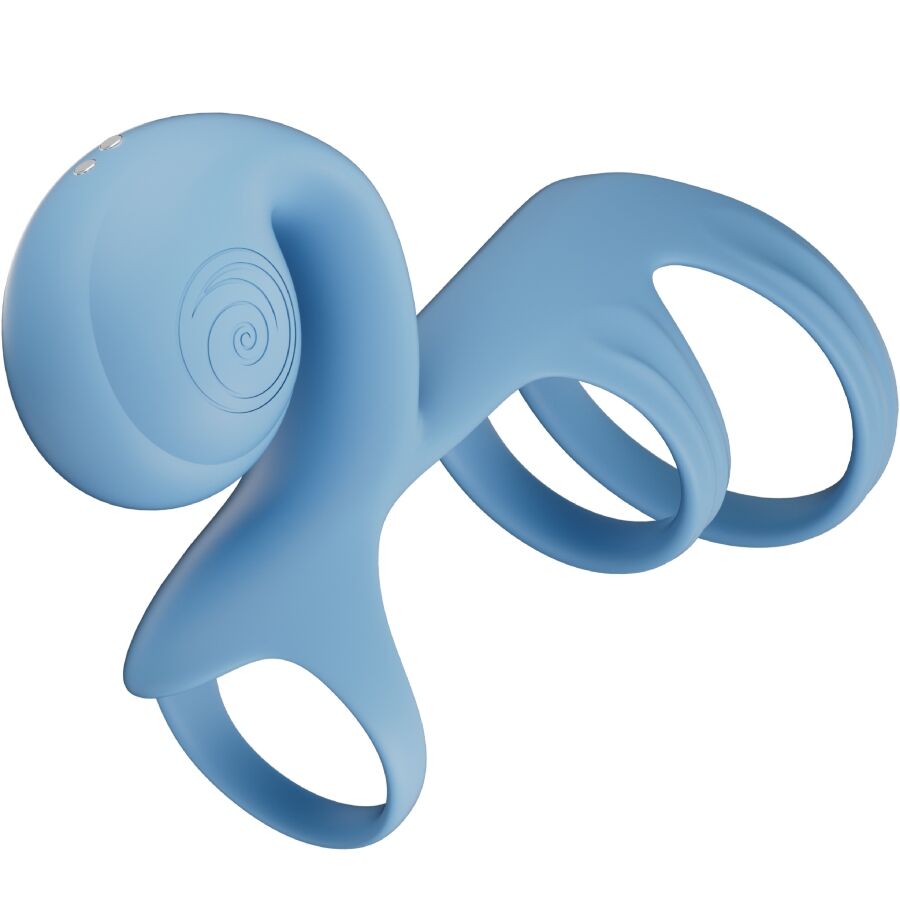 Snail Vibe Jovi Arc Anello Vibrante di Coppia con Telecomando Blu