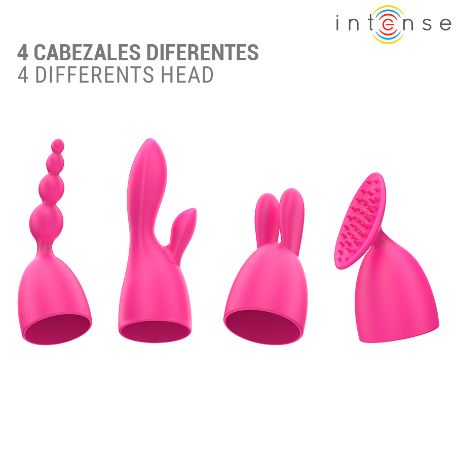 Intense Cher Vibratore con 4 Testine Intercambiabili 20 Modalità – immagine 7