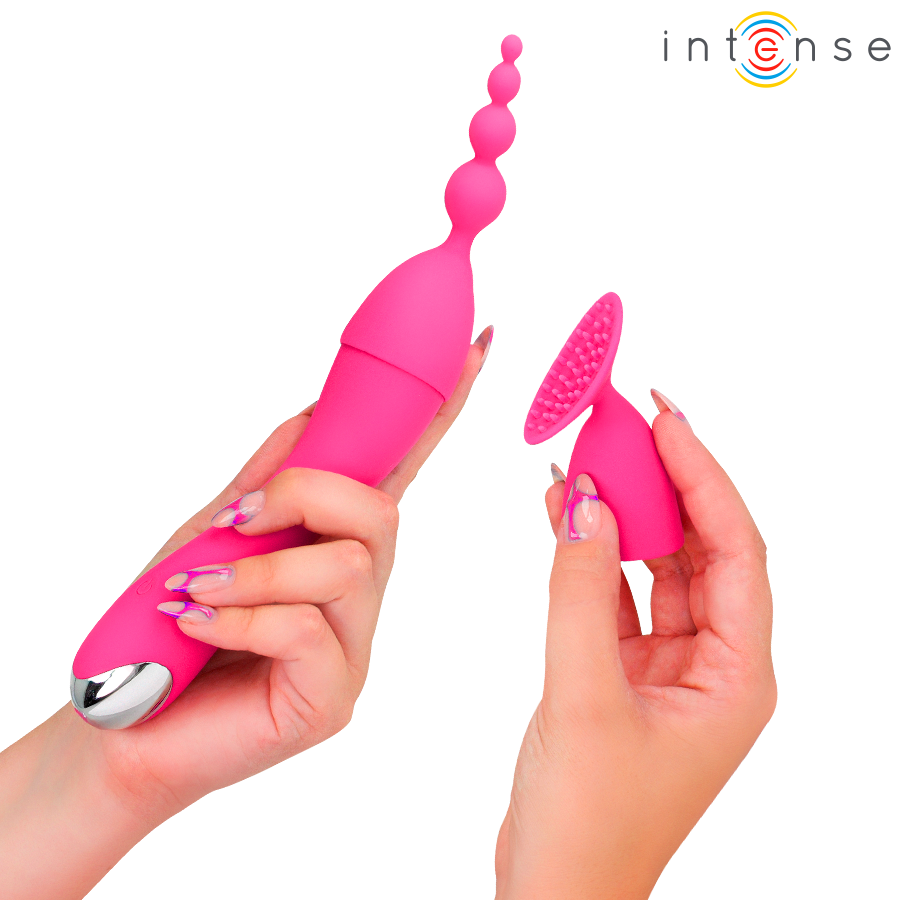 Intense Cher Vibratore con 4 Testine Intercambiabili 20 Modalità – immagine 6