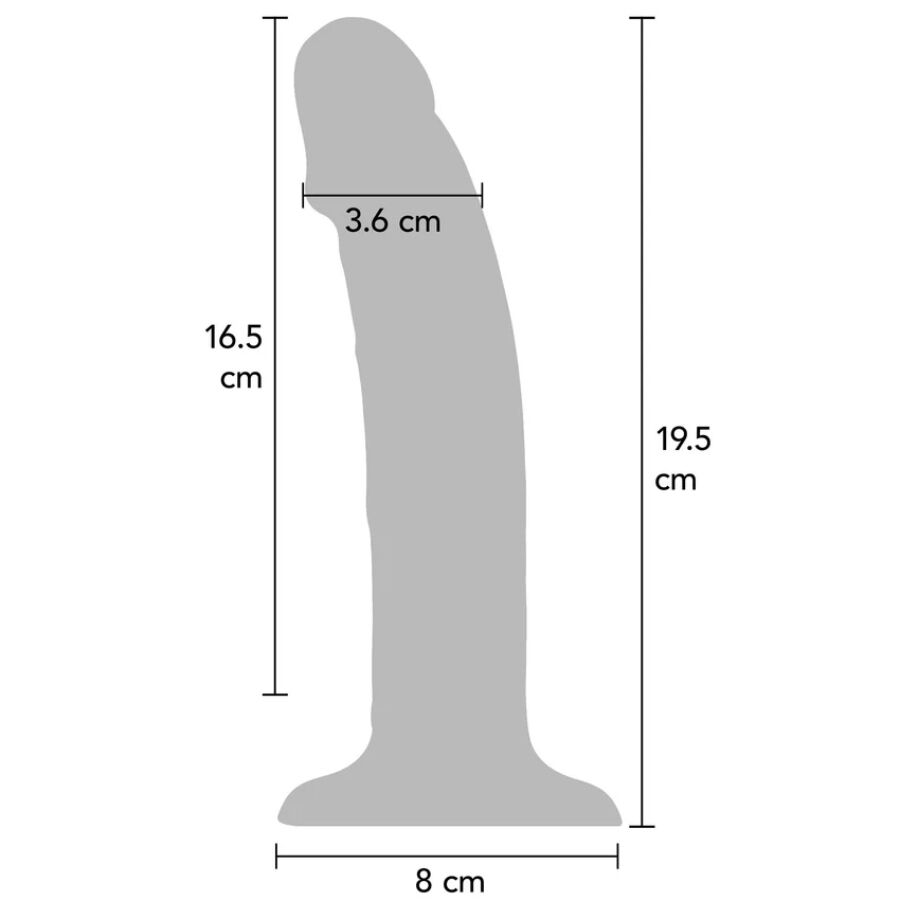 Get Real Dildo Vibrante Realistico in Silicone Viola 19,5 cm Ricaricabile – immagine 3