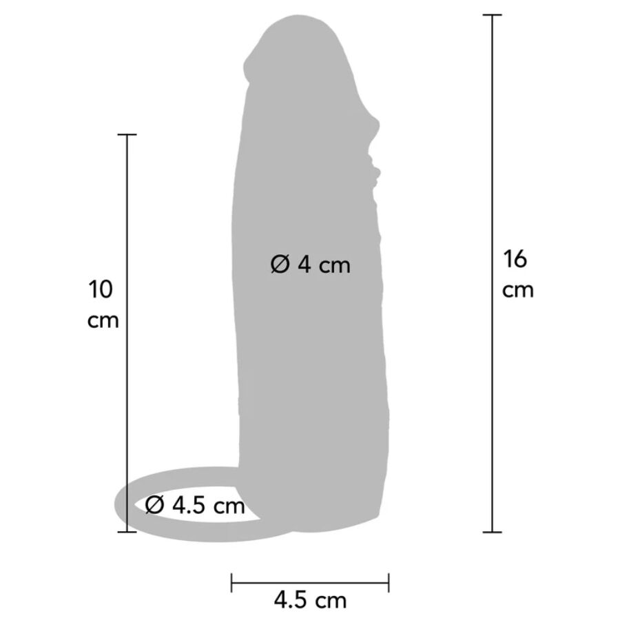 Get Real Hydrated Skin Guaina per Pene in Silicone Caramello 16 cm – immagine 4