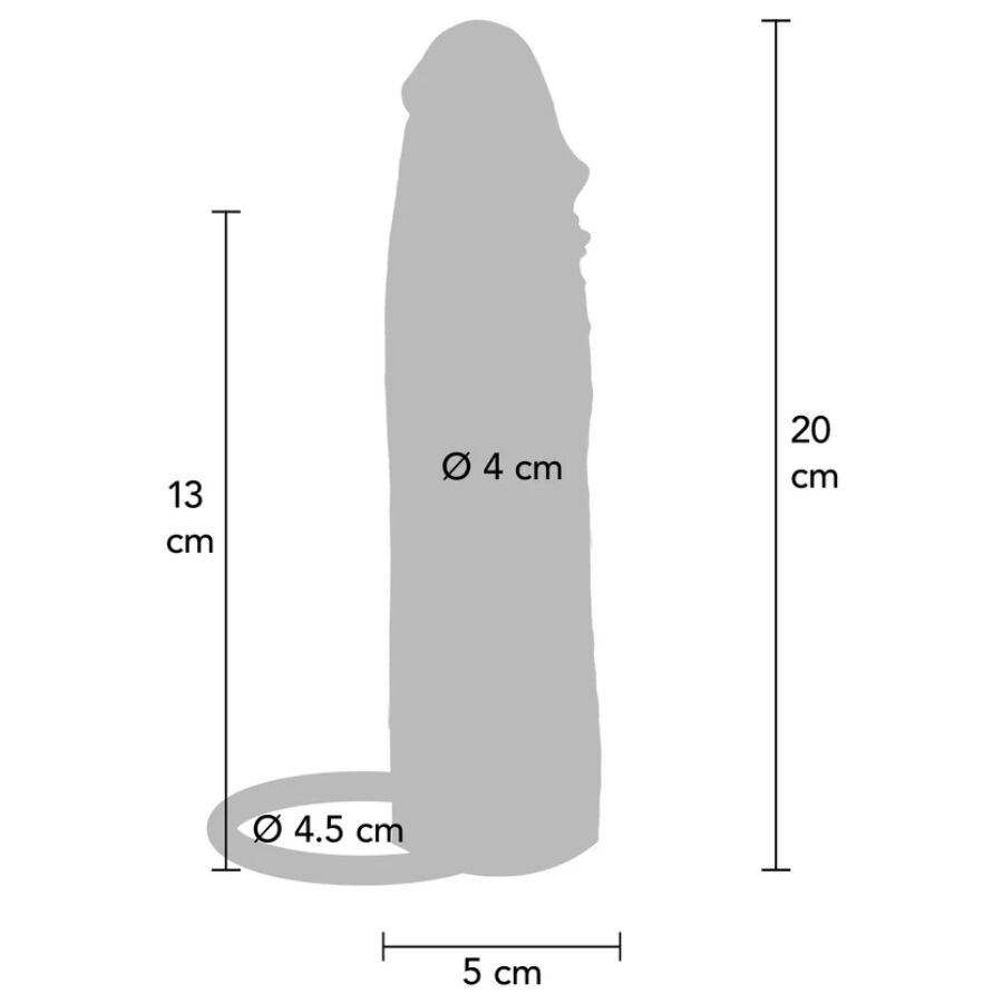Get Real Hydrated Skin Guaina Vibrante per Pene Caramello 20 cm – immagine 4