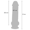ToyJoy Get Real Deluxe dildo extra spesso con testicoli 31 cm – foto 4