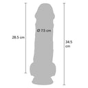 ToyJoy Get Real Deluxe dildo extra spesso con testicoli 34,5 cm – foto 4