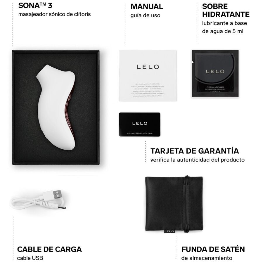 LELO Sona 3 Massaggiatore Sonico per il Clitoride Crema – immagine 5