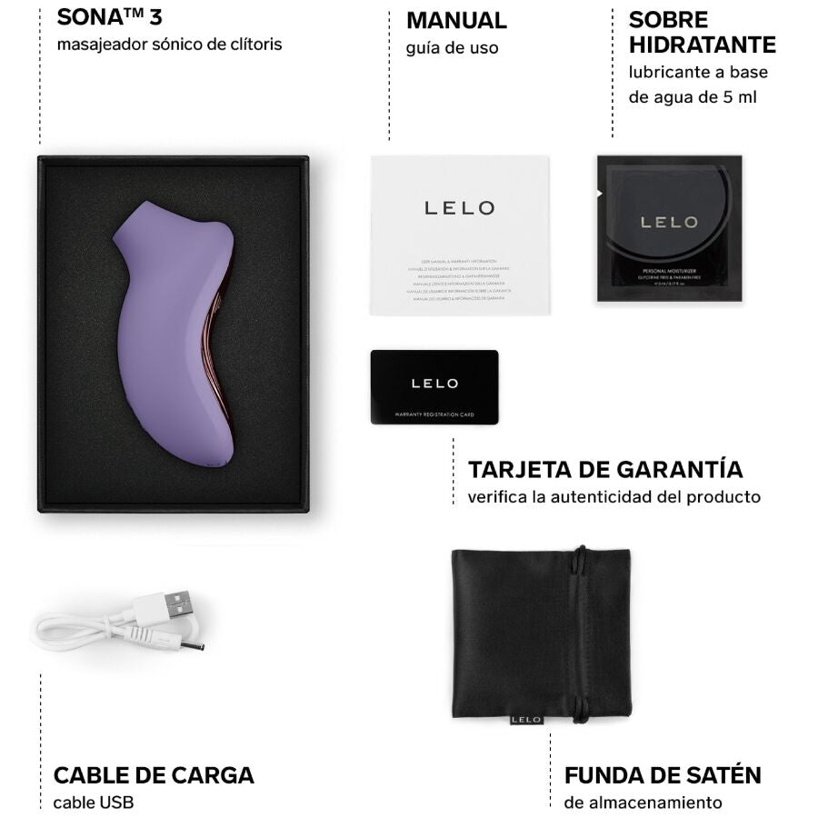 LELO Sona 3 Massaggiatore Sonico per il Clitoride Violet Dusk – immagine 5