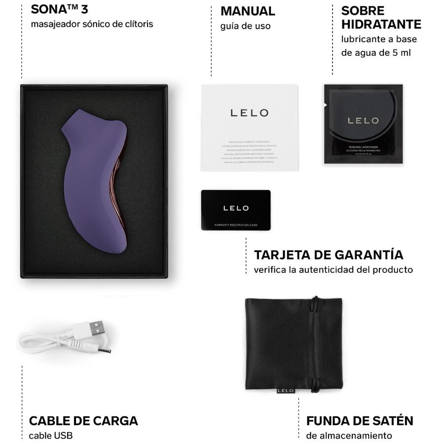 LELO Sona 3 Massaggiatore Sonico per il Clitoride Cyber Purple – immagine 5