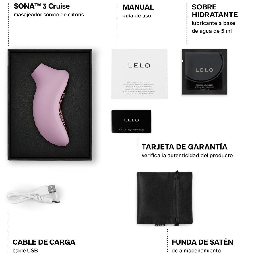 LELO Sona 3 Cruise Massaggiatore Sonico per il Clitoride Rosa Chiaro – immagine 5