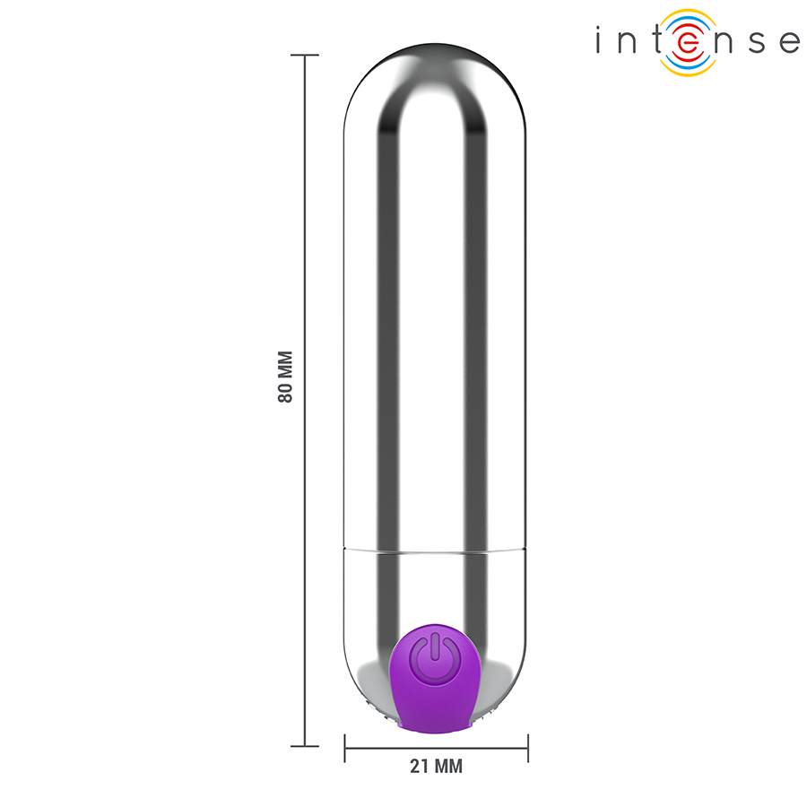 Intense Karen Mini Bullet Vibrante Ricaricabile Argento – immagine 6
