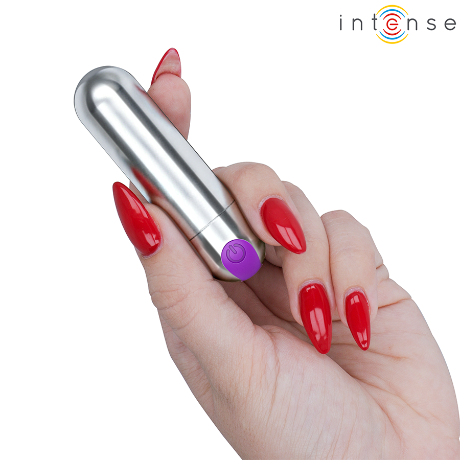 Intense Karen Mini Bullet Vibrante Ricaricabile Argento – immagine 3