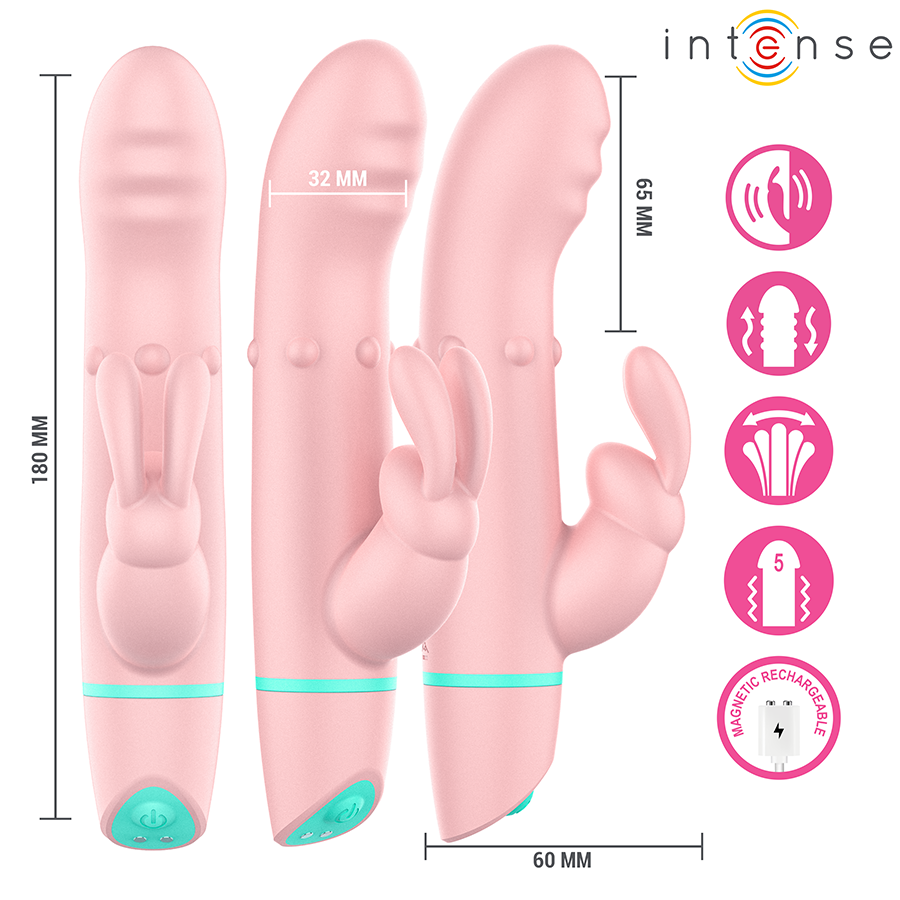Intense Alvin Vibratore Rabbit Rotante e Oscillante – immagine 5