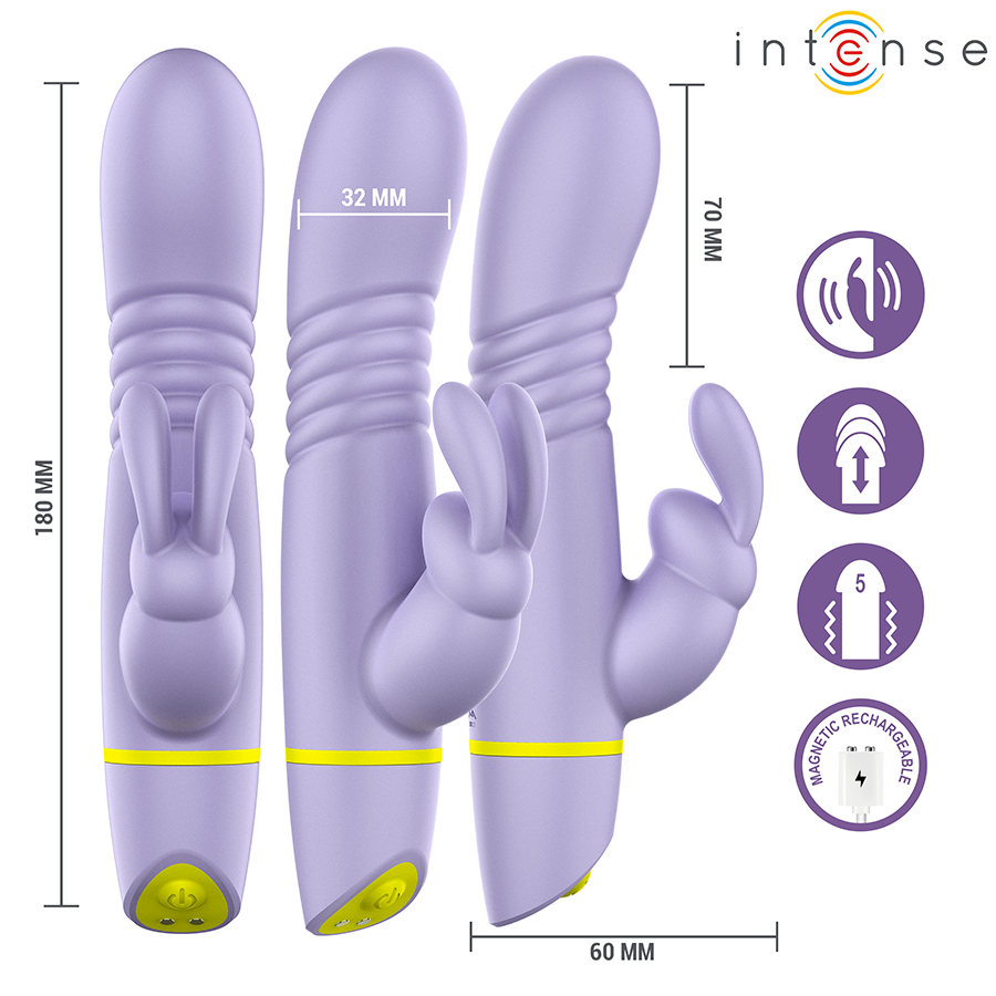 Intense Helen Vibratore Rabbit a Spinta – immagine 5