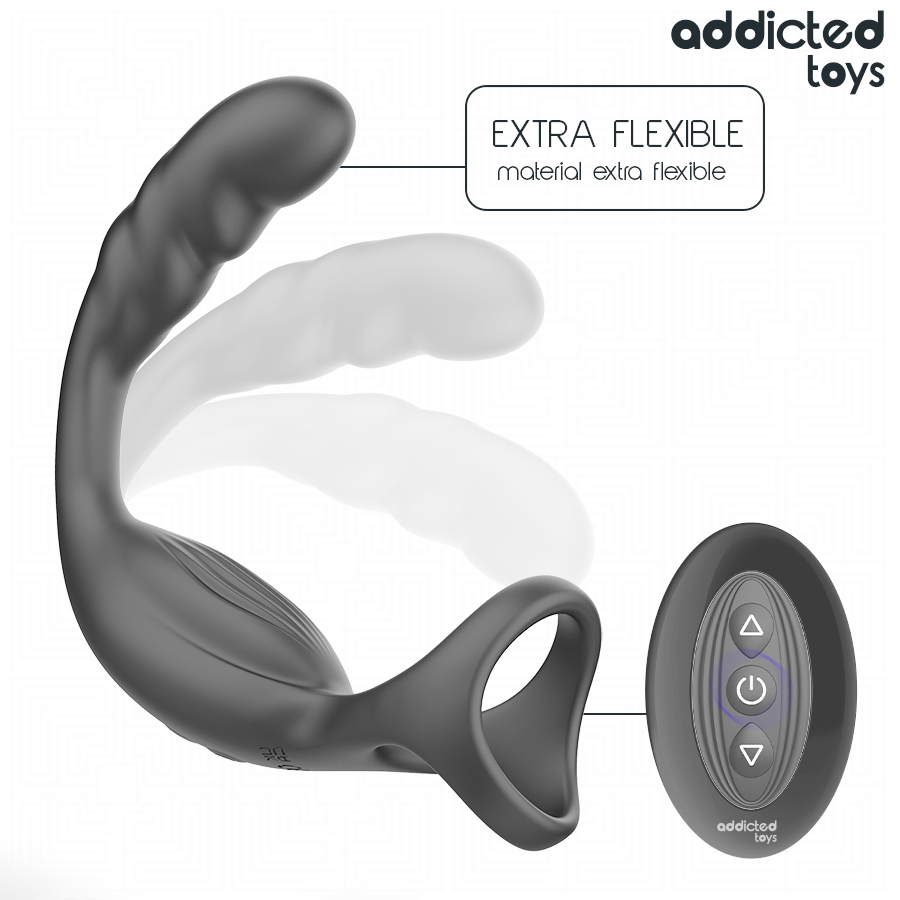 Addicted Toys Doppio Anello Prostatico Vibrante con Telecomando – immagine 3