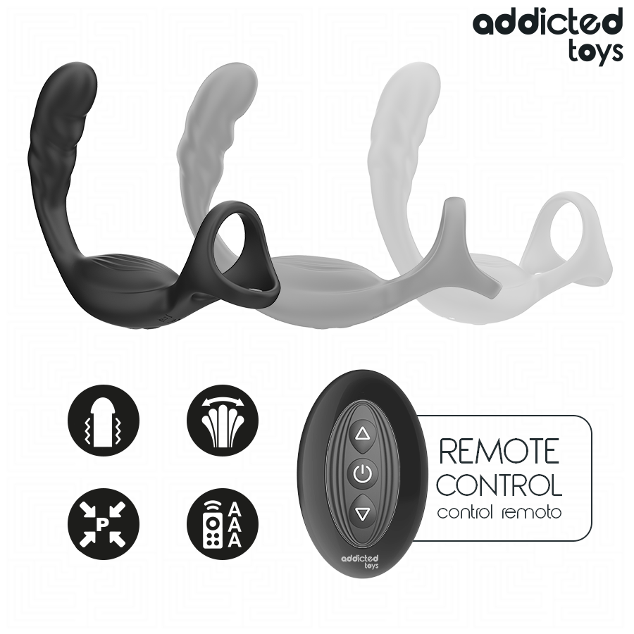 Addicted Toys Doppio Anello Prostatico Vibrante con Telecomando – immagine 5