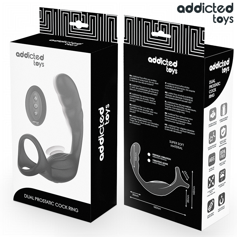 Addicted Toys Doppio Anello Prostatico Vibrante con Telecomando – immagine 4