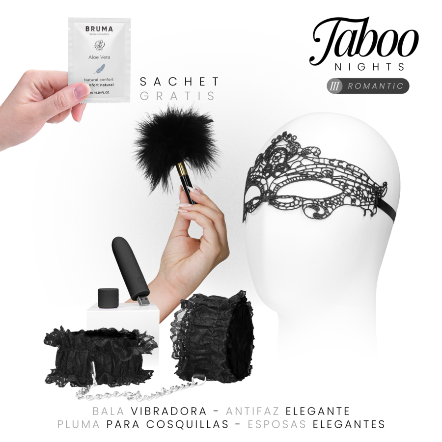 Taboo Nights 3 Romantic Dreamkit Kit Coppia con Vibratore 5 Pezzi