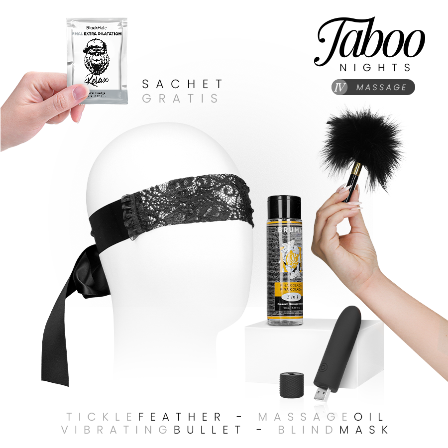 Taboo Nights 4 Massage Dreamkit Kit Massaggio con Olio e Vibratore
