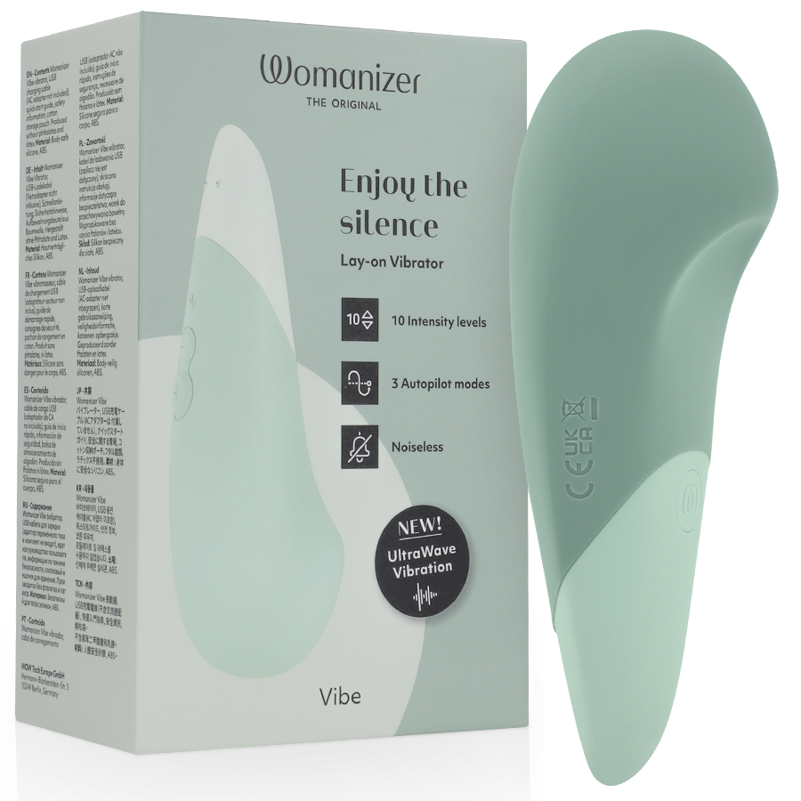 Womanizer Vibe Vibratore Lay-On Silenzioso UltraWave Salvia