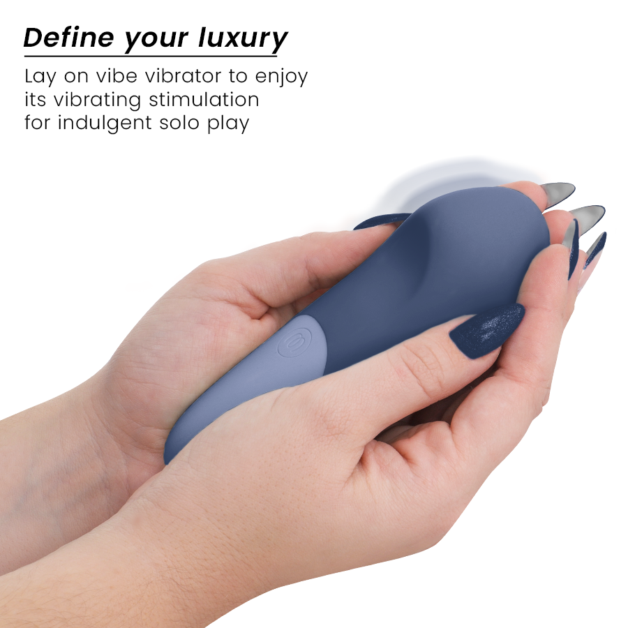 Womanizer Vibe Vibratore Lay-On Silenzioso UltraWave Blu Scuro – immagine 3