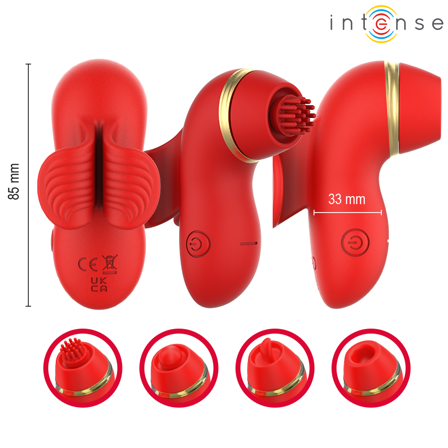 Intense Patty Stimolatore con 4 Testine Intercambiabili – immagine 4