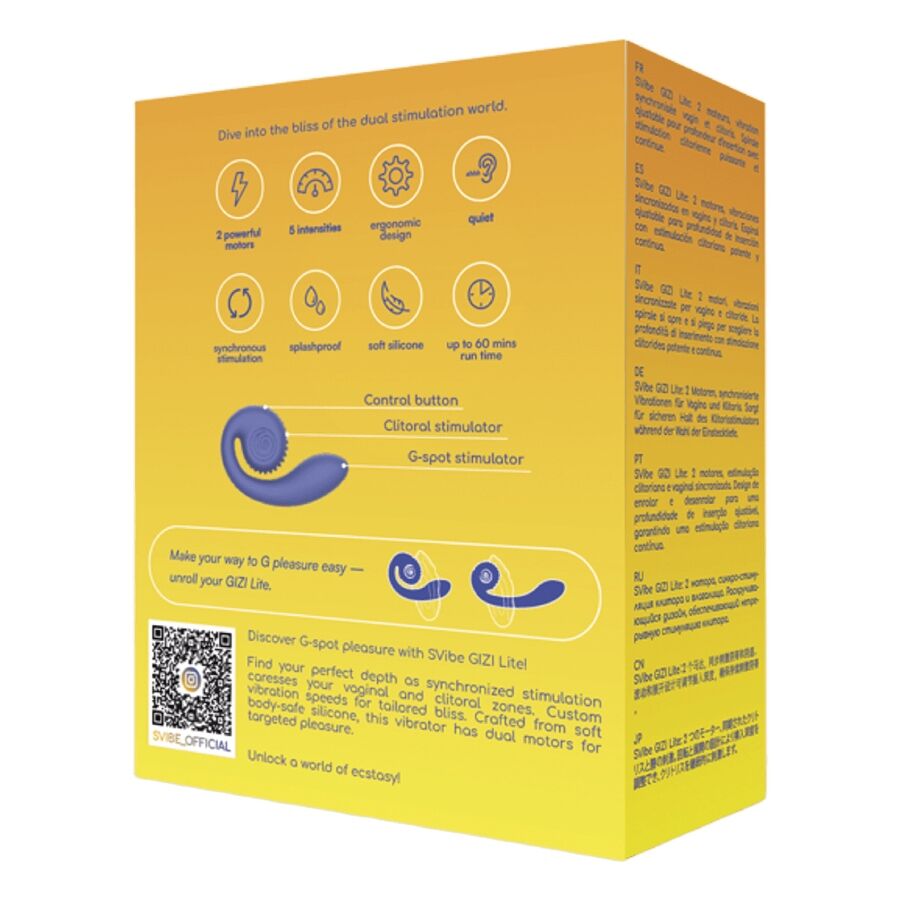 Snail Vibe Gizi Lite Vibratore Doppia Stimolazione Viola – immagine 5