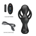 MR PLAY plug anale vibrante con anello per pene e telecomando – foto 6