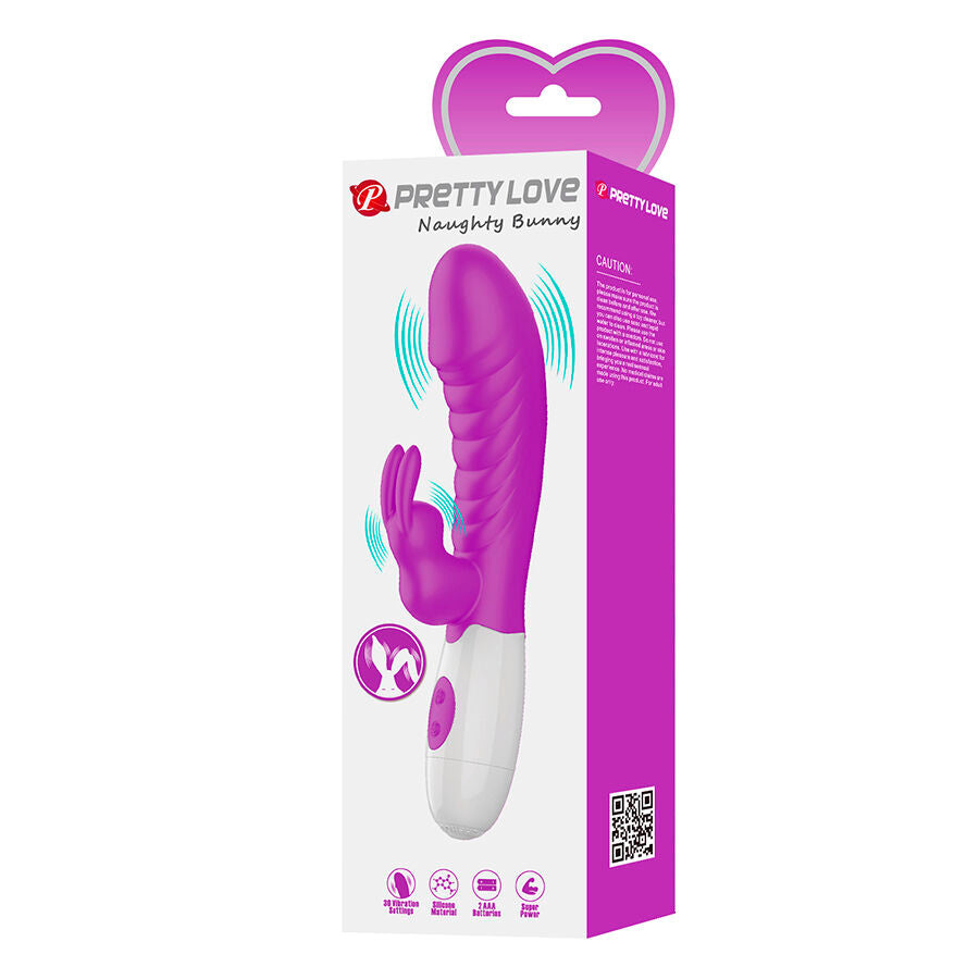 Pretty Love Naughty Vibratore Rabbit a Batterie Viola – immagine 11