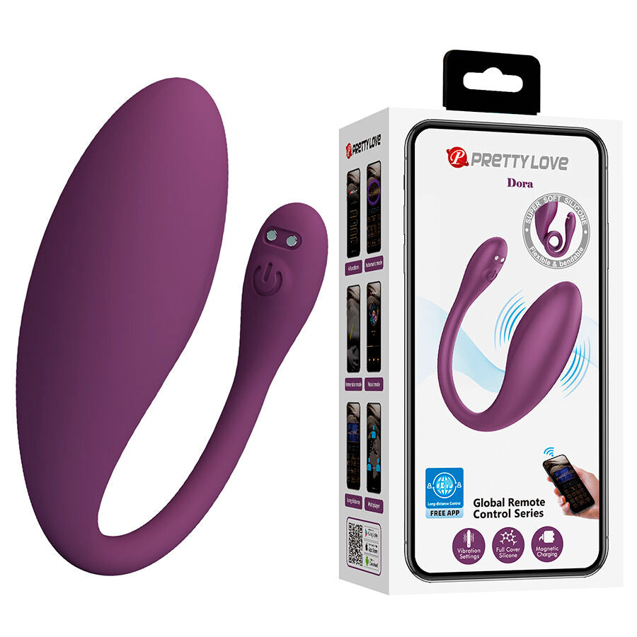 Pretty Love Dora Vibratore di Coppia Invisibile con App – immagine 2