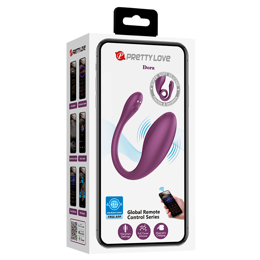 Pretty Love Dora Vibratore di Coppia Invisibile con App – immagine 12