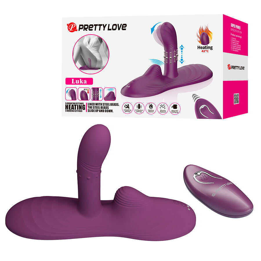 Pretty Love Luka Vibratore con Cuscinetto Riscaldante e Telecomando