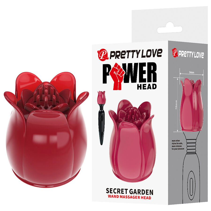Pretty Love Secret Garden Testina per Massaggiatore Wand Rosa – immagine 2