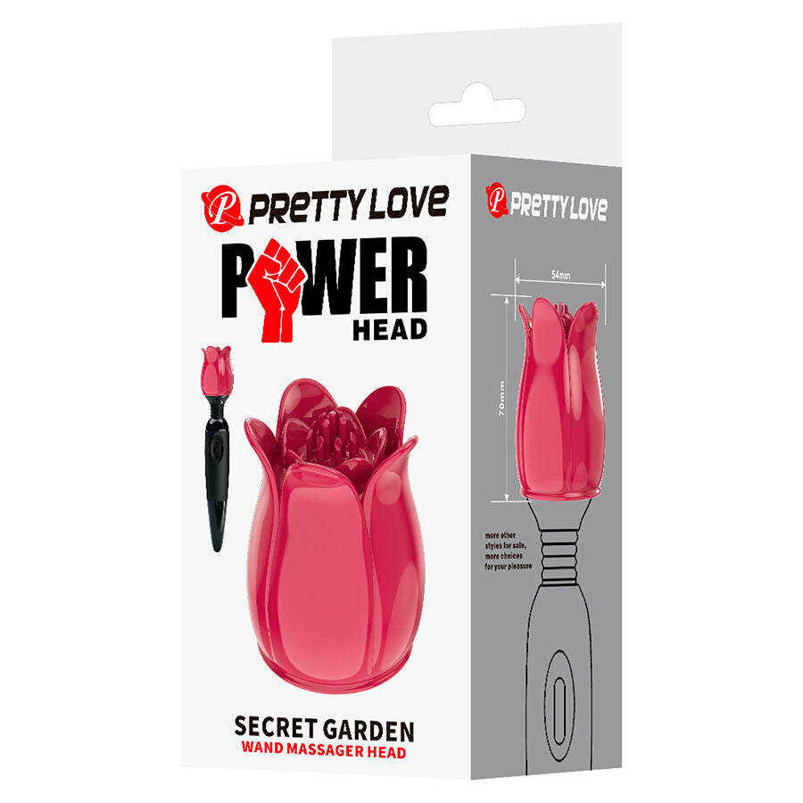 Pretty Love Secret Garden Testina per Massaggiatore Wand Rosa – immagine 9