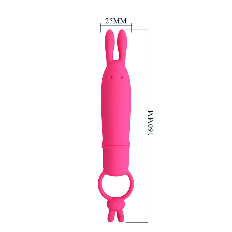 Pretty Love Delia Mini Vibratore Rabbit con Anello – immagine 8