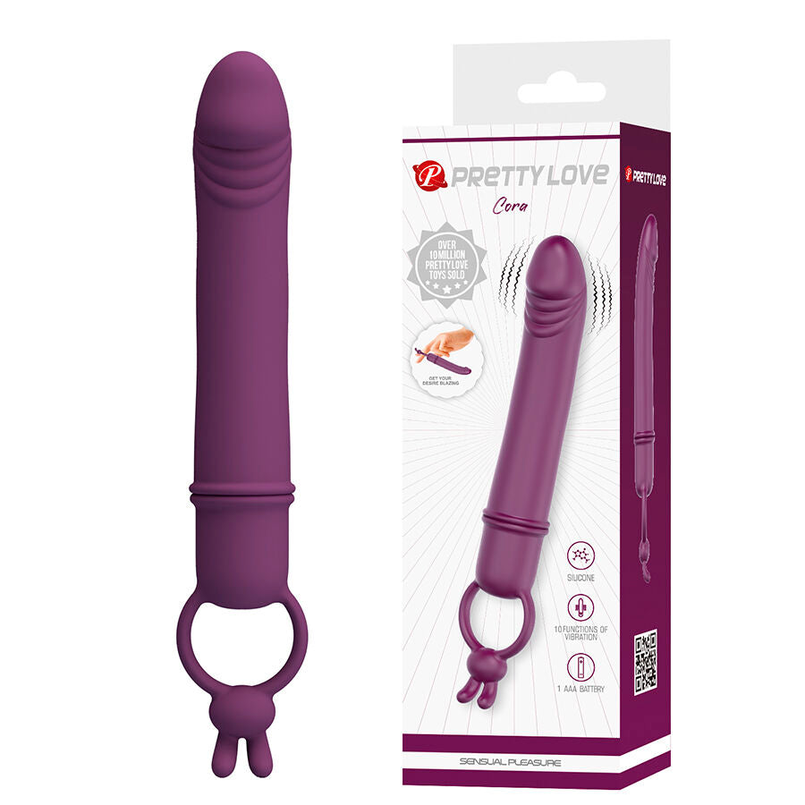 Pretty Love Cora Mini Vibratore a Forma di Pene con Anello