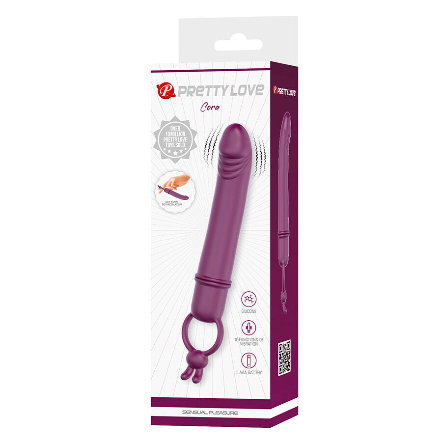 Pretty Love Cora Mini Vibratore a Forma di Pene con Anello – immagine 9