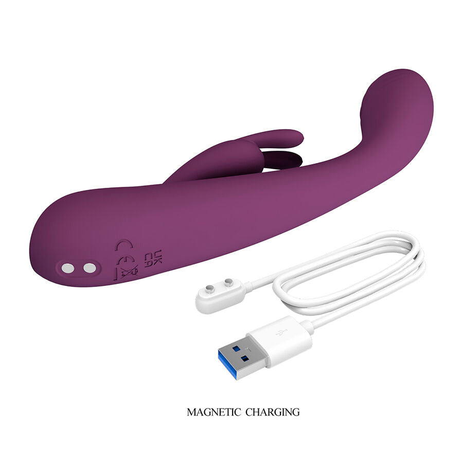 Pretty Love Emma Vibratore con Stimolatore Rabbit Serie Extreme Viola – immagine 6