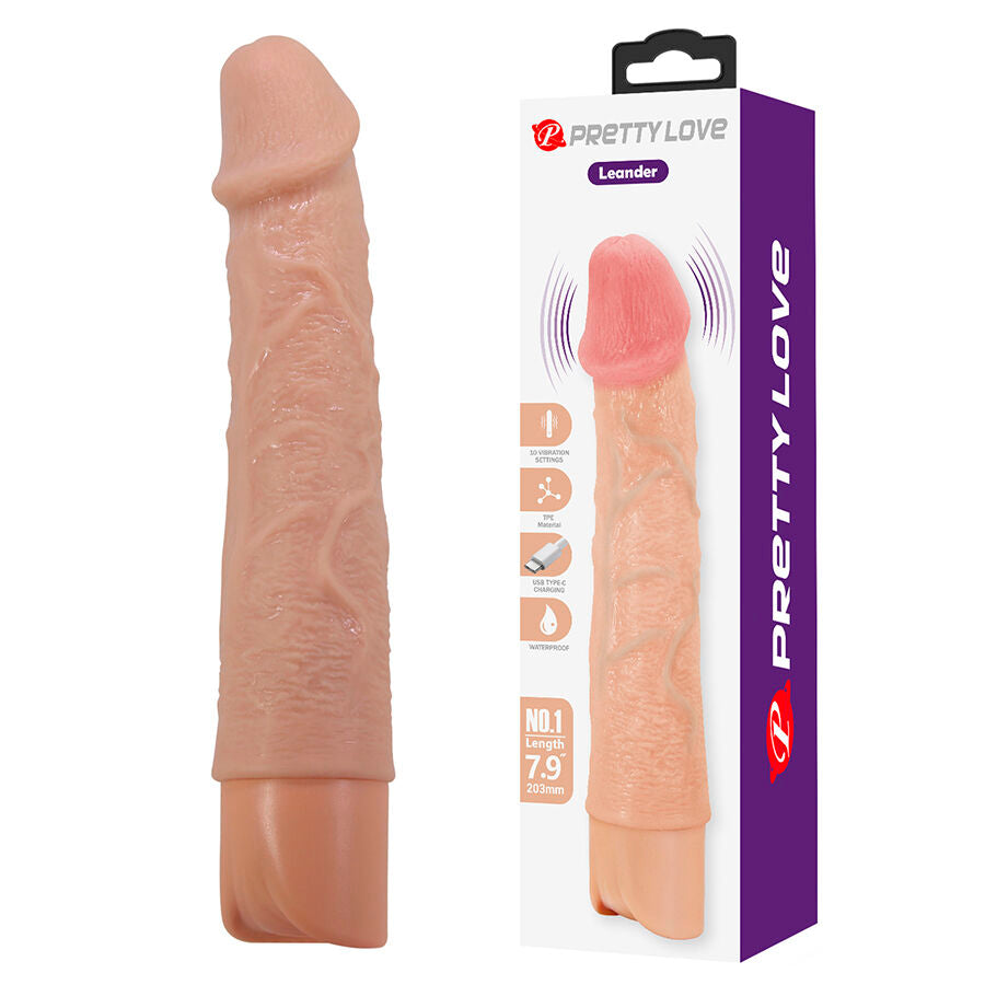 Pretty Love Leander Vibratore Realistico Flessibile Ricaricabile – immagine 2