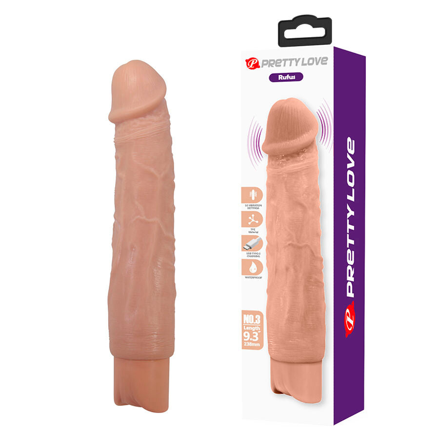 Pretty Love Rufus Vibratore Realistico Flessibile Ricaricabile – immagine 2