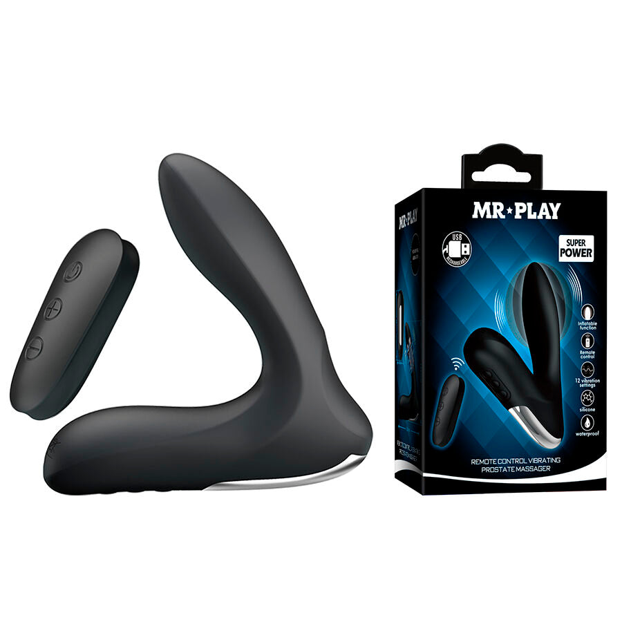 Mr Play Massaggiatore Prostatico Gonfiabile Vibrante con Telecomando – immagine 2