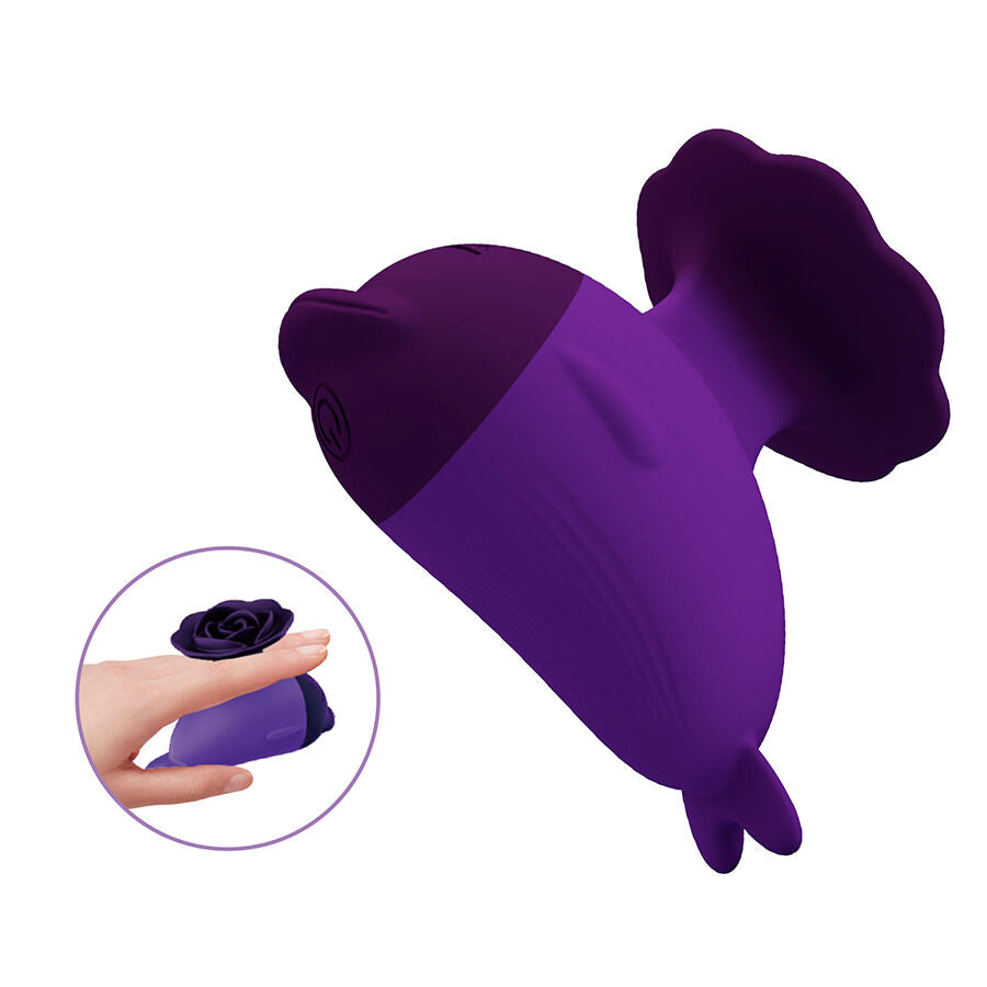Pretty Love Dolphin Mini Vibratore con Clip Viola – immagine 6