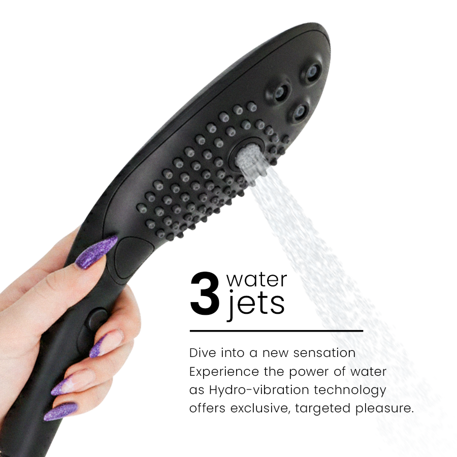 Womanizer Wave Soffione Doccia Stimolante Nero – immagine 5